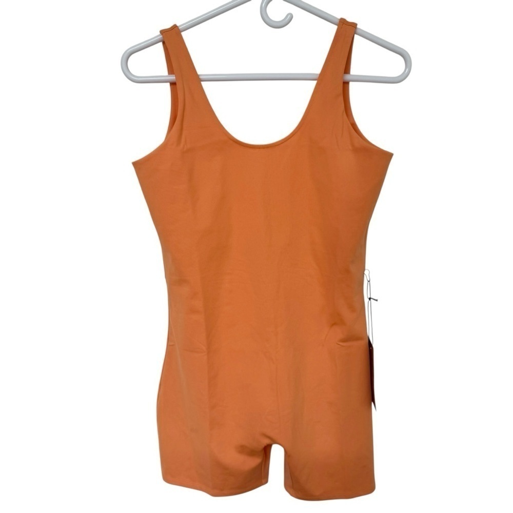 NWT Girlfriend Collective Bike Unitard, Horizon Orange, Size XL